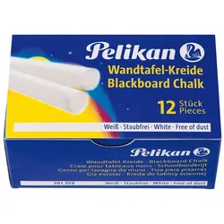 Pelikan Wandtafelkreide 755/12, 12 Stück, weiß