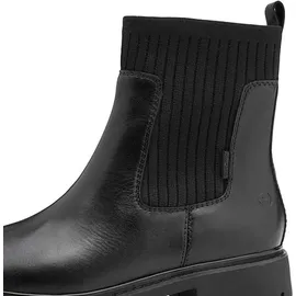 TAMARIS Comfort Damen Chelsea Boots mit Reißverschluss Wasserabweisend, Schwarz 38 EU
