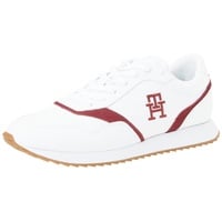 Tommy Hilfiger Herren Runner Sneaker Sportschuhe, Weiß (White), 42 EU