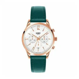 Henry London HL39-CS-0144 Damenuhr - Weiß/Gold/Grün