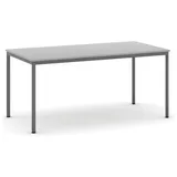 Esstisch, 1600 x 800 mm, Tischgestell dunkelgrau, grau