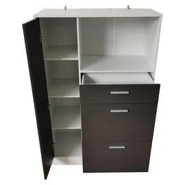 Hti-Living HTI-Line Küchenschrank Kombi L Blanca 1 x 1 x 1 cm Grau, Weiß