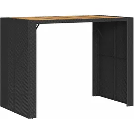 vidaXL Gartenbar Set 5-tlg. Schwarz