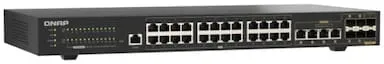 QNAP QSW-M2130-4C2S24T Layer-2 Switch – 24x 2,5GbE, 6x 10GbE Uplinks und VLAN-Management