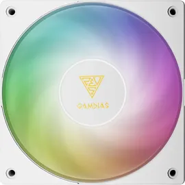 GAMDIAS Kühler NOTUS M1-1201 Weiß ARGB PWM1600 Gehäuselüfter