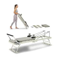 Vevor Faltbarer Pilates Reformer Schwarz