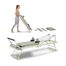 Vevor Faltbarer Pilates Reformer Schwarz