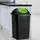 stefanplast Mülleimer 60 l Grün-Schwarz