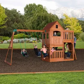 Backyard Discovery Spielturm Hillcrest mit Schaukeln B1808058