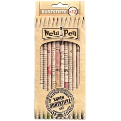 12 hochwertige, umweltfreundliche Buntstifte von NewPen