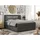 MKS Boxspringbett GOLD-5 KING LED 160/200 Dunkelgrau Kunstleder - H3,