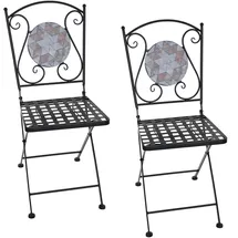 Hti-Living Marocco Gartenstuhl 35 x 37 x 89 cm braun 2 St.