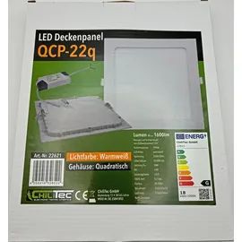 ChiliTec LED Licht-Panel "QCP-22Q", 22,5x22,5cm