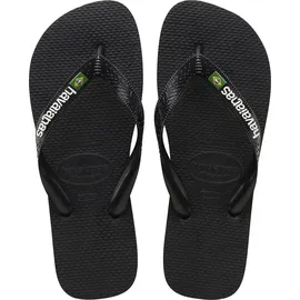 havaianas Brasil Logo Schwarz 39