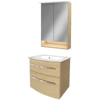 Fackelmann B.STYLE Badmöbel Set 3-teilig, 63 cm, Braun +