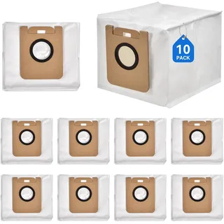 Rebirthcare 10 stück d10 plus staubsaugerbeutel kompatibel mit dreame d10 Plus / d10s Plus / z10 pro/ l10 plus roboterstaubsauger,für dreame d10 plus staubbeutel Ersatz Beutel Zubehörset