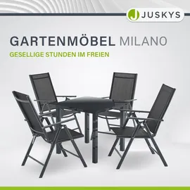 Juskys 	Milano Set 5-tlg. dunkelgrau