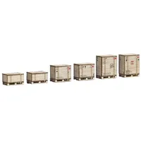 BUSCH 1811 H0 6 Paletten und 6 Holzkisten