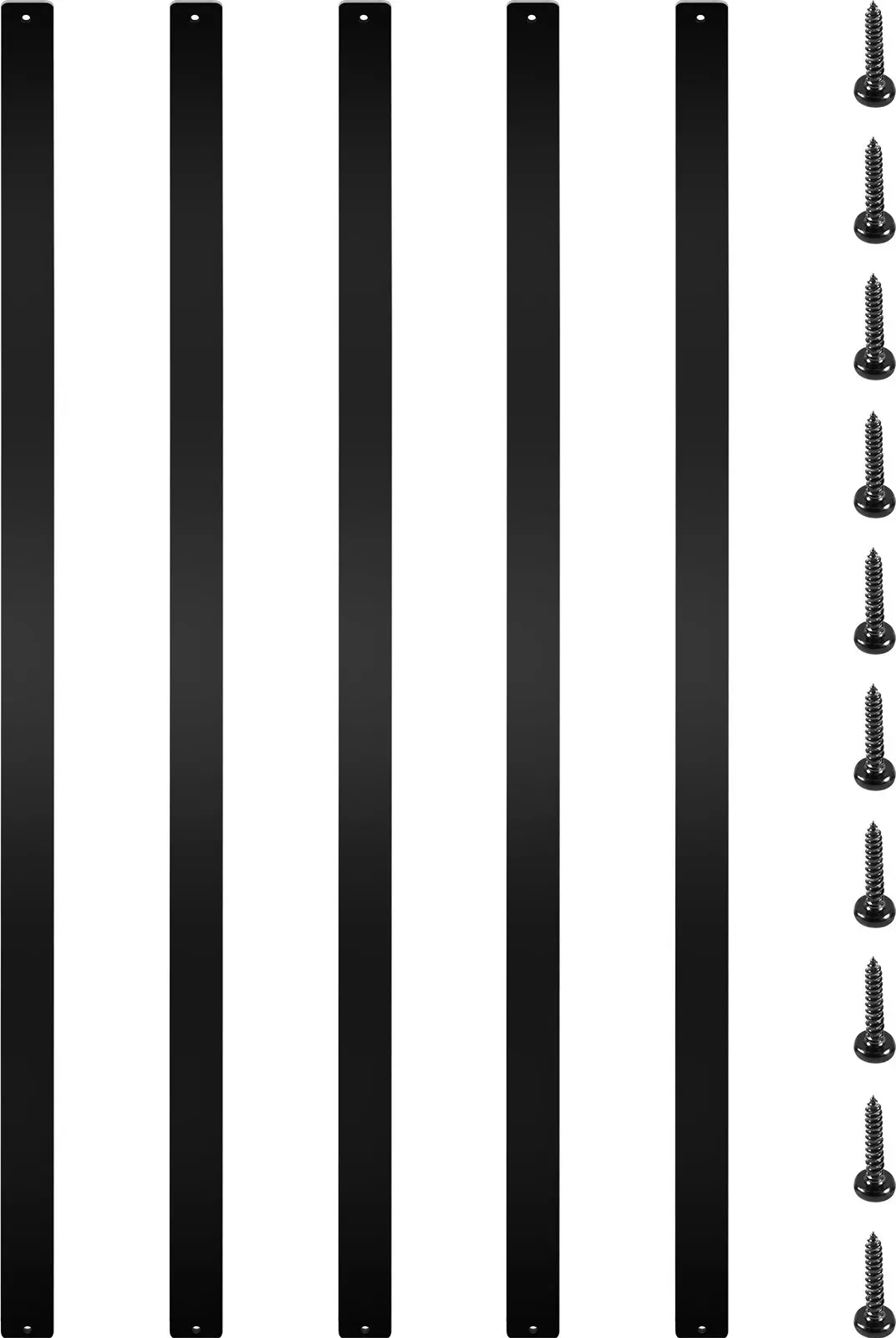 VEVOR Terrassenbaluster, 16er-Pack Metall-Terrassenspindeln, 29,5 x 1 Zoll Treppenbaluster mit Schrauben, Terrassengeländer aus Aluminiumlegierung für Holz- und Verbundterrassen, stilvoller Baluster für Außentreppenterrassen