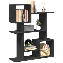 Raumteiler-Bücherregal Schwarz 92x29x112 cm Holzwerkstoff