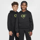 CR7 Club Fleece Fußball-Hoodie für ältere Kinder - Schwarz, XL