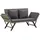 furnicato Gartenbank 176 x 0 x 0 cm Grau