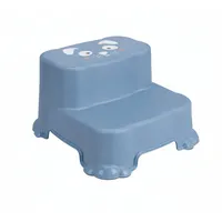 Mojawo Sitzhocker Kunststoff 36 x 22 x 36 cm Blau