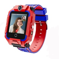 LiveGo Automatische 4G Kinder Smart Uhr für Jungen Mädchen, wasserdichte Sichere Smartwatch, GPS Tracker Calling SOS Kamera WiFi, für Kinder Studenten 4-12Y Geburtstag, rot red, Large