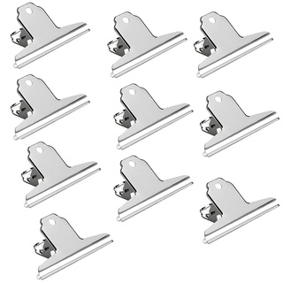 Alco ALCO-Albert 771S27 Briefklemmer aus Metall, 10 Stück, 100 mm, vernickelt