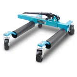 BITUXX PKW Rangierhilfe Rangierheber mechanisch Wagenheber Auto Rangierroller Rangierheber belastbar bis 560 kg pro Rangierroller (Blau)