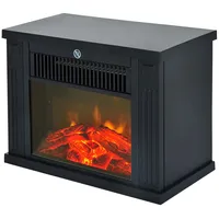 HOMCOM Elektrokamin Flammeneffekt und separat Heizfunktion 34 x 17 x 25 cm (LxBxH)