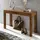 FineBuy Konsolentisch 120 x 40 x 0 cm Braun