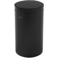 ML-Design Sensor Mülleimer 30L rund Schwarz | Automatikdeckel, Edelstahl, Bewegungssensor, Küche & Büro