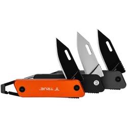 TRUE UTILITY Taschenmesser Key Chain Knife Mini Tool Messer Schlüsselanhänger Farbe: Grau