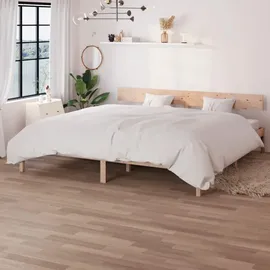 vidaXL Massivholzbett 180 x 200 cm H2 Braun