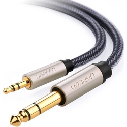 Ugreen 6.3 mm Klinke – 3.5 mm Klinke (2 m, 3.5mm Klinke (AUX), 6.3mm Klinke (Jack)), Audio Kabel