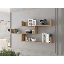 Mirjan24 Wandregal Trio 003 119 x 18 x 55 cm Braun