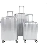 Reisekoffer Trolley Gepäck Set 3 tlg. Travel Rollkoffer Handgepäck - Grau