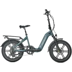 20 Zoll E-Bike JOBOBIKE Romer Pro mit 250 W. 48 V. 15 Ah Akku GRÜN 160 CM
