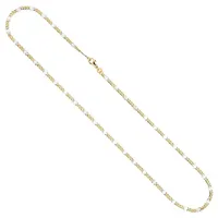 Schmuck Krone Goldkette 2mm Stegpanzerkette, 333 Gelbgold, 45cm, Gold 333 goldfarben