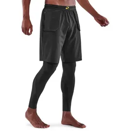 Skins S5 Superpose Long Tights Herren Schwarz S