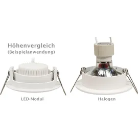 McShine LED-Modul McShine MCOB 5W, 400 Lumen, 230V, 50x25mm, warmweiß, 3000K