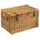 Kobolo Truhenbank Rattan Braun 70 x 45 x 40 cm