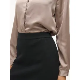 VILA Strickrock "VICOMFY A-LINE KNIT SKIRT- NOOS", Damen, Gr. XL (42), schwarz, Strick, Obermaterial: 51% Viskose, 27% Polyester, 22% Polyamid, unifarben, regular fit kniebedeckend, Röcke