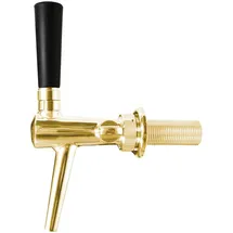Micro Matic C-TAP Kompensatorhahn Schankhahn aus Edelstahl Goldoptik 35mm 10mm