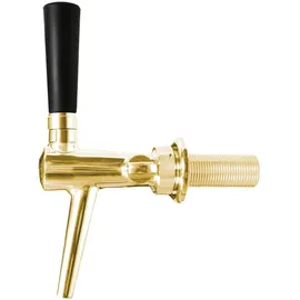 Micro Matic C-TAP Kompensatorhahn Schankhahn aus Edelstahl Goldoptik 35mm 10mm