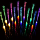 M.best 30 Stück Leuchtstäbe Knicklichter Partyzubehör, 3 Modi Bunt blinkende LED-Leuchtstäbe für Partygeschenke
