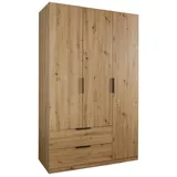 Composad Kleiderschrank mit Schubladen 122 x 200 x 0 cm Braun