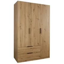 Composad Kleiderschrank mit Schubladen 122 x 200 x 0 cm Braun