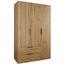 Composad Kleiderschrank mit Schubladen 122 x 200 x 0 cm Braun